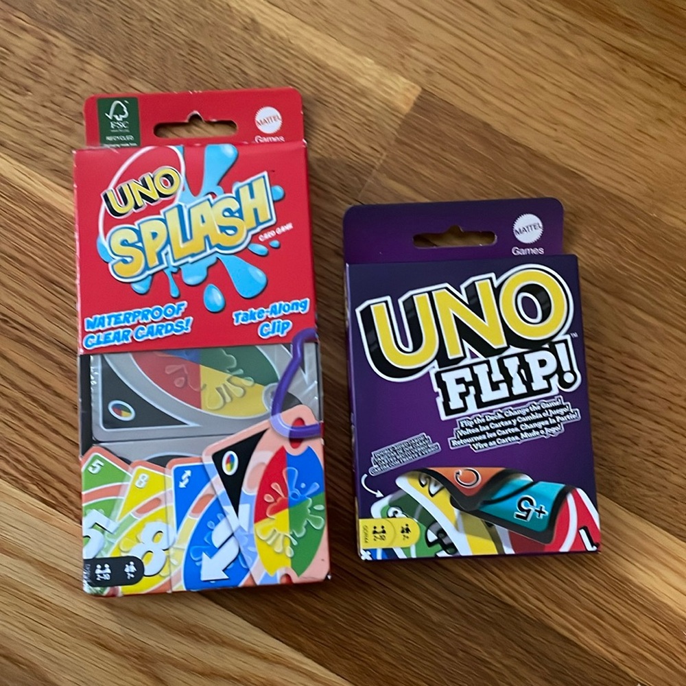 UNO Splash and UNO Flip